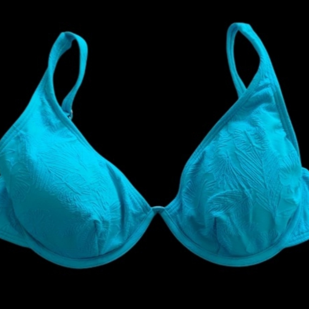 VENUS Turquoise Bikini Top, Size 32DDD/34DD/36D - Picture 4 of 13